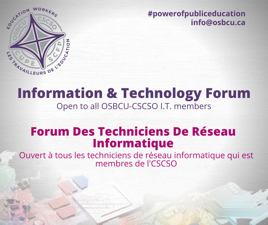 Information and Technology Classification Forum